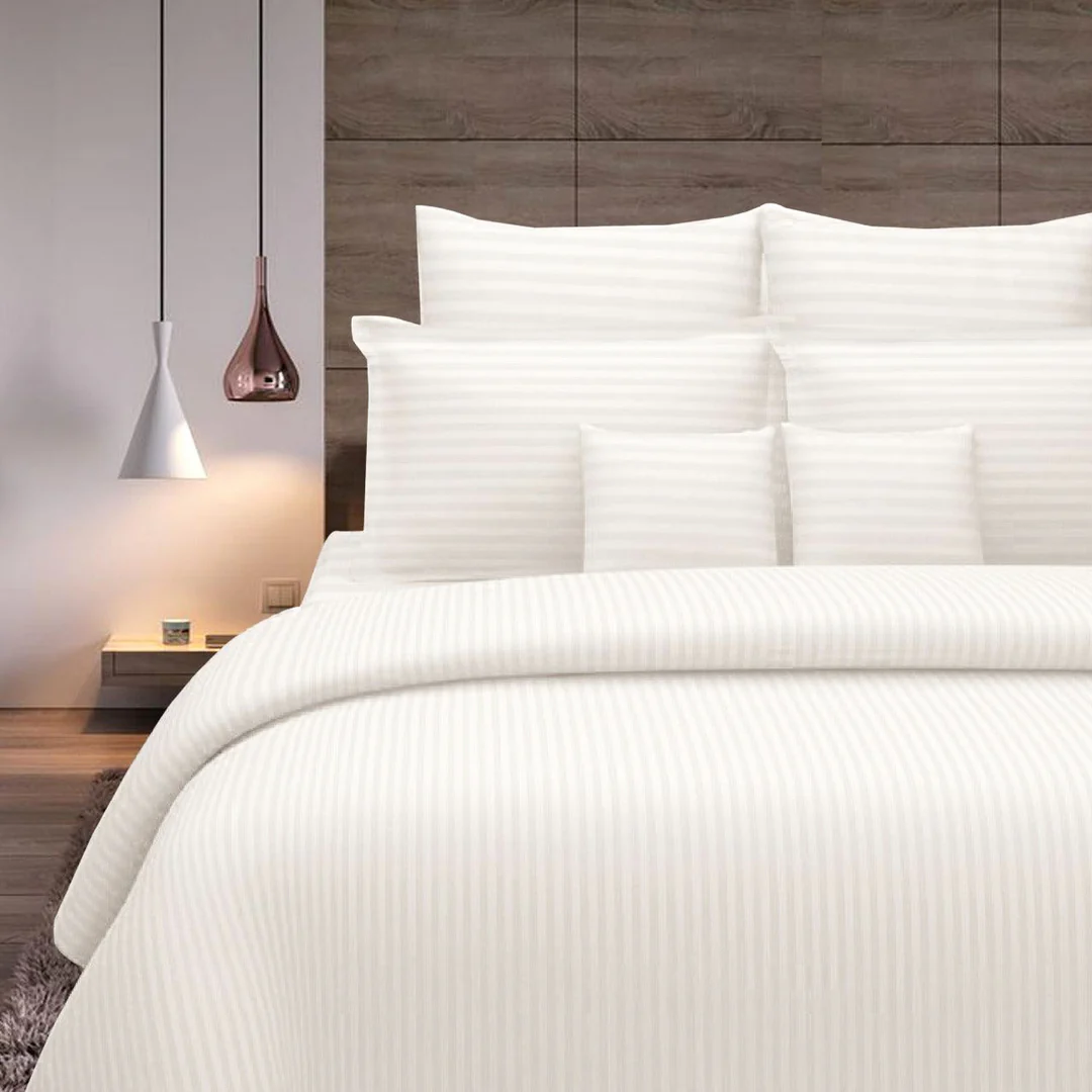 Cotton Stripes Bedsheet 300 TC
