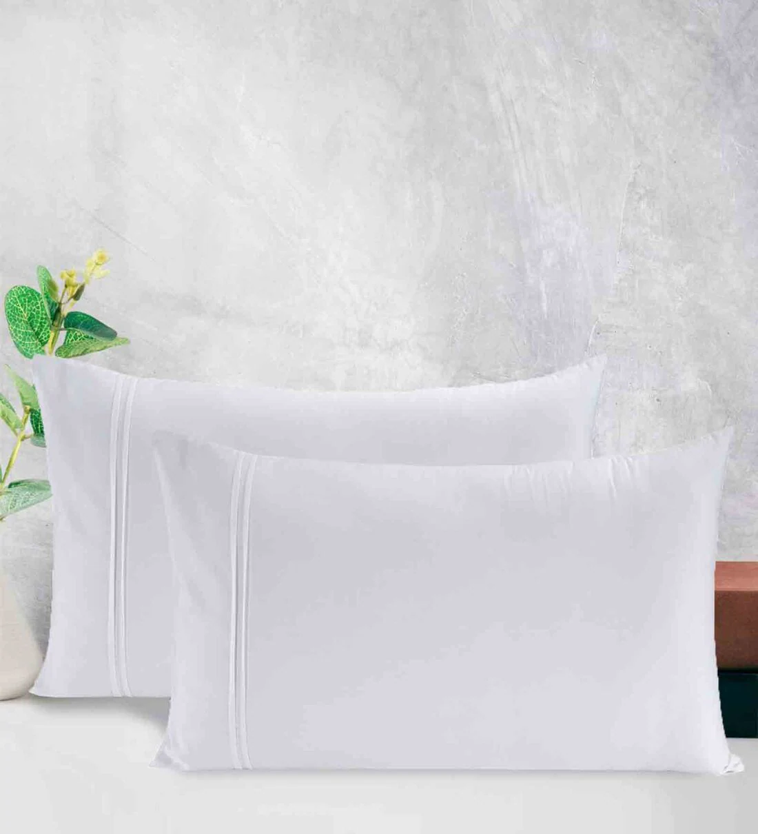 Plain Cotton Pillow Cover 300 TC 20×30